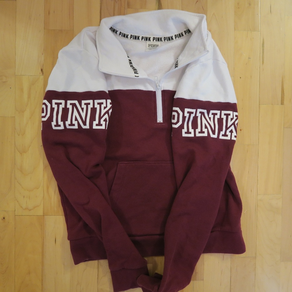 Victoria's Secret PINK 1/4 Zip Pullover Sweater - Picture 3 of 4